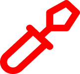 Red screwdriver icon.